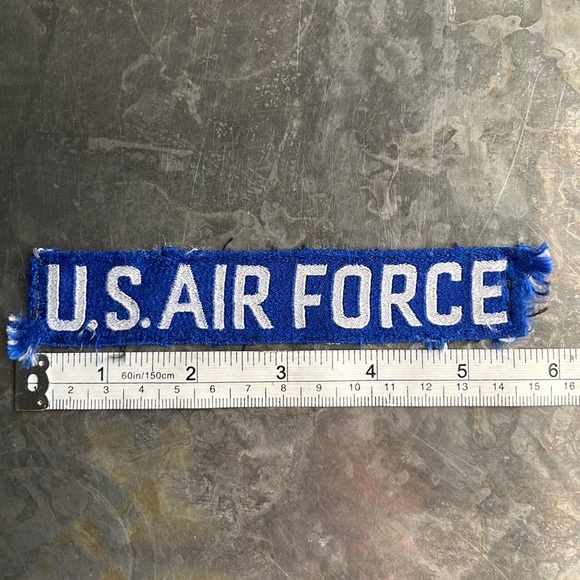 U.S. AIR FORCE blue tape patch, vintage - Picture 7 of 9